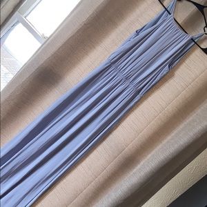 Simple Light Blue Maxi Dress